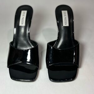 Steve Madden Glossy Black Heels
